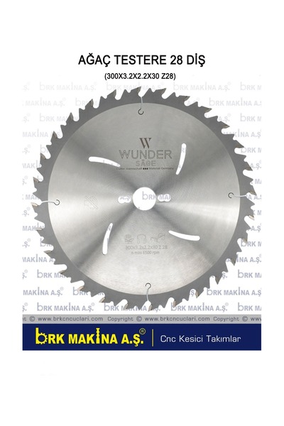 WUNDER 300x28 Ağaç Testere