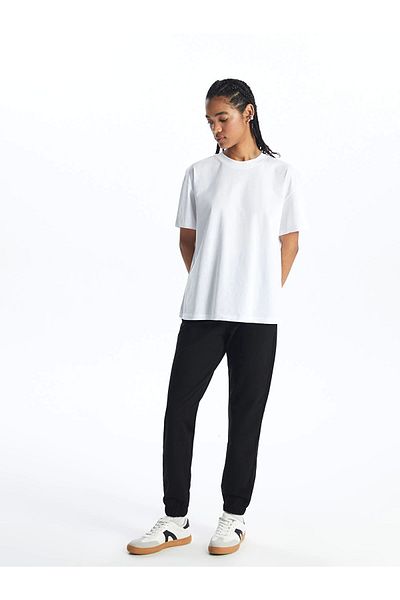 LC Waikiki Xside Black Women's Elastic Waist Straight Jogger Sweatpants