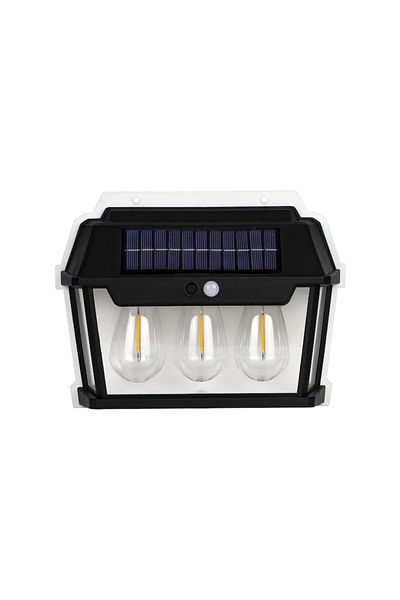 NEXTLY Lampa Solara De Exterior Cu 3 Becuri , 3 Moduri De Functionare, Senzori De Miscare Si Lumina