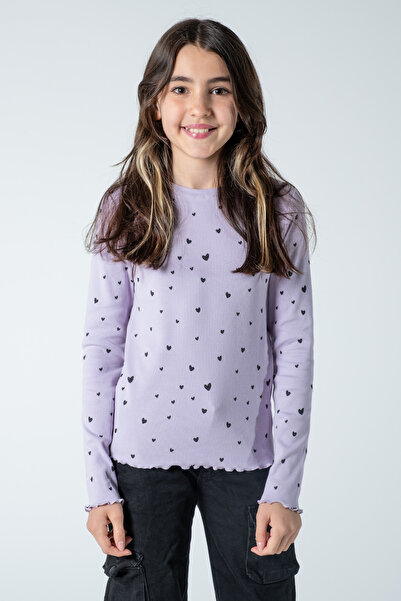 Kyron Κοριτσίστικη μακρυμάνικη μπλούζα με ραβδώσεις