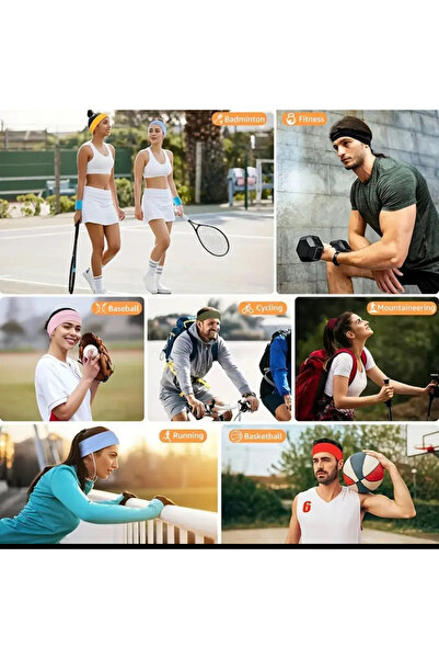 AGAPI 2 Pack Gray and White Bandana Hair Band