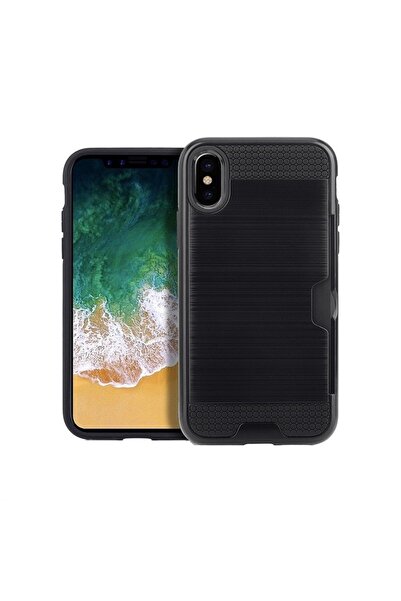 REDz Accessories Carcasă de protecție cu slot pentru card, compatibilă cu iPh...