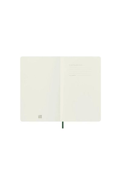 Moleskine Unlined Myrtle Green Notebook L Size Soft Cover