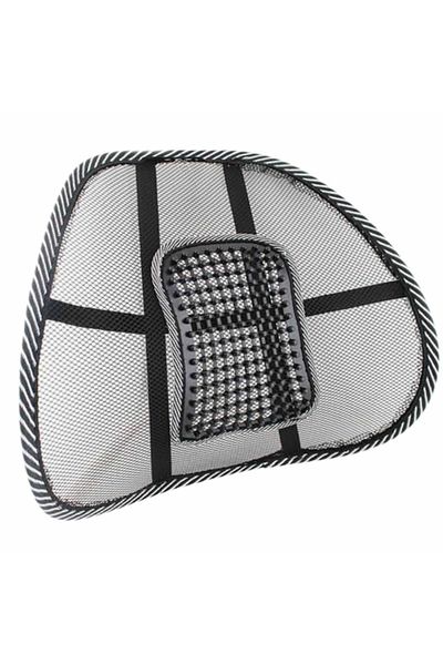 Micostore Therapeutic Lumbar Support, For Car Seat Or Office Chair, Corrects Posture, 40x39 Cm, Metal And Mesh