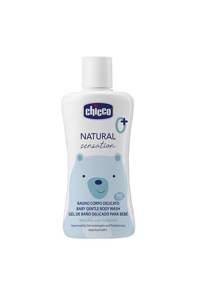 Chicco غسول الجسم اللطيف للأطفال من ناتشورال سينسيشن، لا دموع، 200 مل