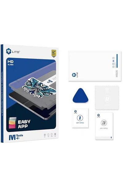 REDz Accessories M+Tools Lito Mounter Film, Apple iPad Pro 11” series (2020/2021/2022) 9H, Tempered Glass, Clear
