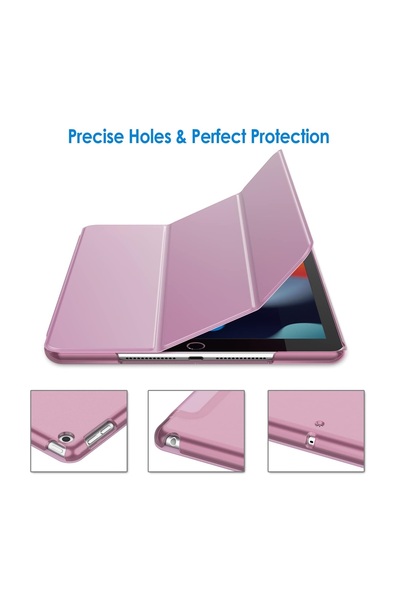 REDz Accessories Προστατευτική θήκη αναδιπλούμενη για iPad 5/6, iPad 2017/2018, iPad Air 1/2, 9,7 ίντσες, μοντέλο Book, ροζ