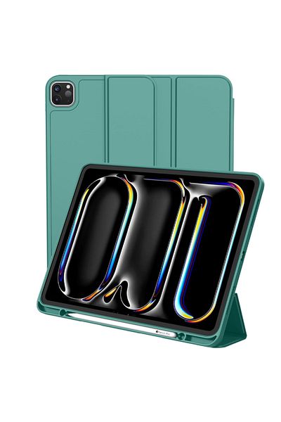 REDz Accessories Book Case with Pen Holder for Apple iPad Pro 11" (2018-2022), Full Protection, Foldable, Green