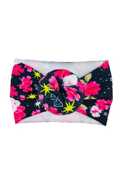 Superbaby Bentita lata tip turban cu imprimeu - Model 27