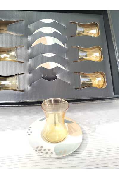 kurt41 Lüx Çay Seti 12 parça Çay Bardağı Takımı