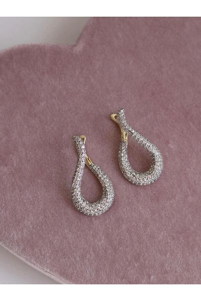 Reorah Collection Zircon Stone Water Drop Earrings