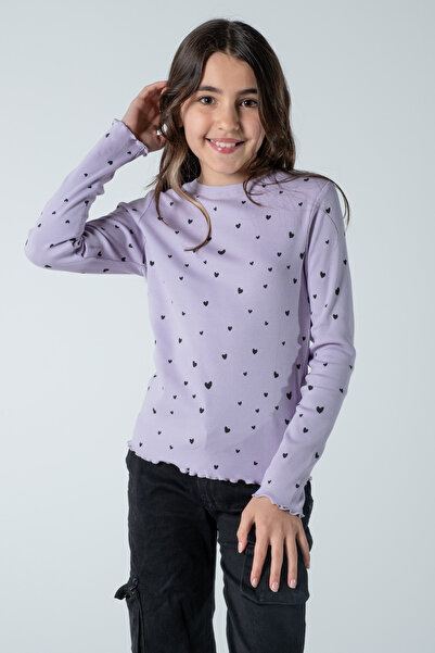 Kyron Κοριτσίστικη μακρυμάνικη μπλούζα με ραβδώσεις