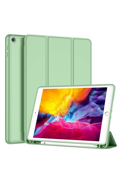 REDz Accessories Book Case with Pen Holder for Apple iPad Mini 4/5, Full Protection, Foldable, Mint Green