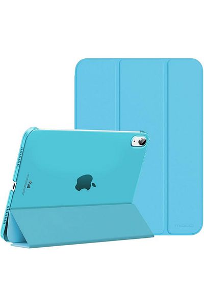 REDz Accessories Flip Protective Case for iPad Mini 6/7, Book Model, Foldable, Light Blue