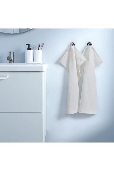IKEA Hand towel, white, 40x60 cm, 2 pieces