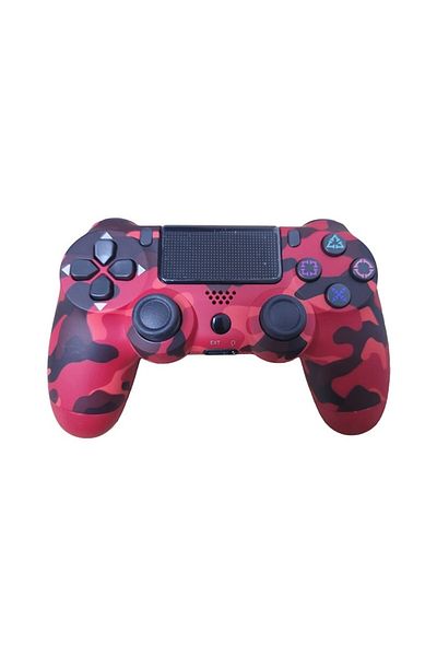 NEXTLY Controller wireless doubleshock, NEXTLY, compatibil PS4, PSTV si PS Now, cu vibratii, army red