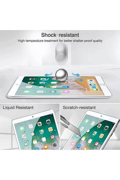 REDz Accessories Tempered Glass Film, Hoco G17, for iPad Mini 4/5, Transparent