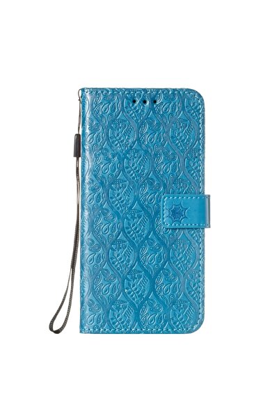 REDz Accessories Husă tip bibliotecă, compatibilă cu Samsung M20, albastră, p...