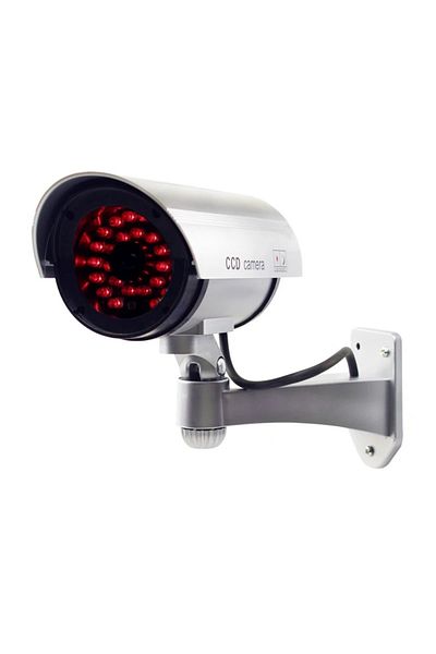 NEXTLY NEXTLY fake surveillance camera for outdoor/indoor use, flashing red LED, 360°/90° rotation