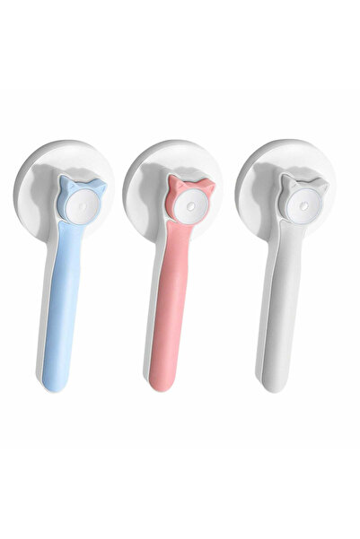 Micostore Cat hair brush with self-cleaning button, for animals and massage bristles