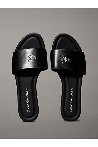 Calvin Klein Kadın Siyah Düz Sandalet
