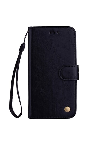 REDz Accessories Husă cu clapă, compatibilă cu Samsung M30, neagră, textură d...