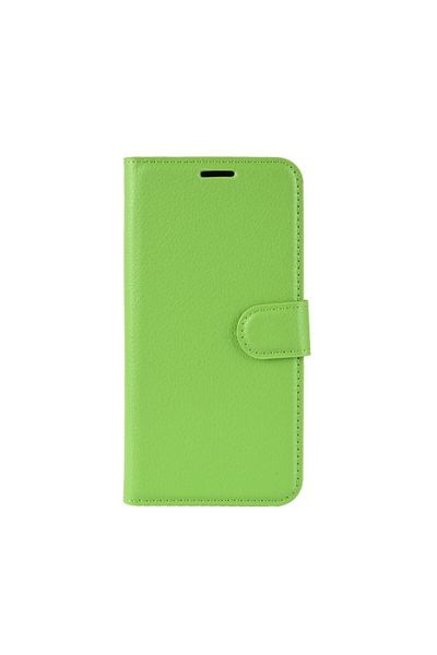 REDz Accessories Flip Cover Case, Compatible With Samsung M30, Green, Litchi Pattern, Wallet Function And Stand