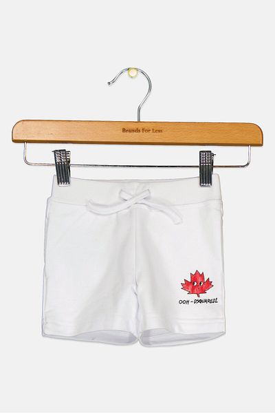 DSquared2 Toddlers Boy Graphic Print Basic Shorts, White