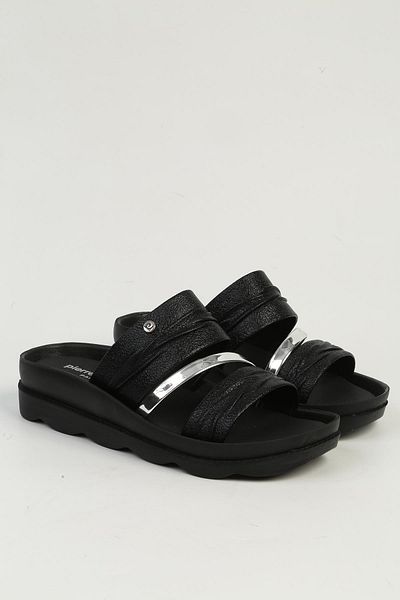 Pierre Cardin Black Women's Slippers Pc-7523