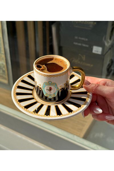 Onedekor Black Bird Soha Coffee Cup for 6 People