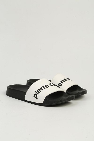 Pierre Cardin Black White Women's Slippers Pc-7436