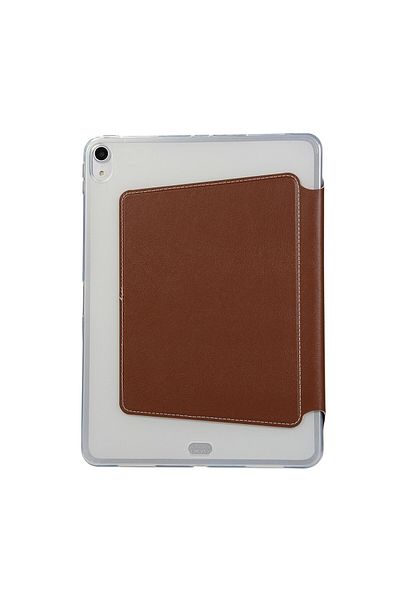 REDz Accessories Case for iPad Pro 11 (2018), brown, Clear back, eco-leather and tpu, walk & sleep function