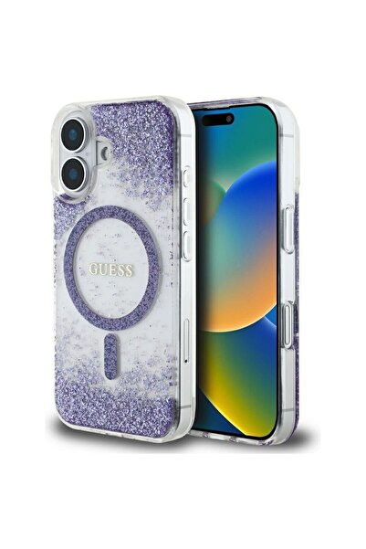 REDz Accessories Θήκη Guess για iPhone 16, Συμβατή με Magsafe, Μοντέλο με γκλ...