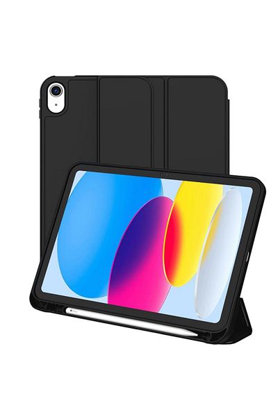REDz Accessories Book Case With Pen Holder For Apple Ipad Mini 6/7, Full Protection, Foldable, Black