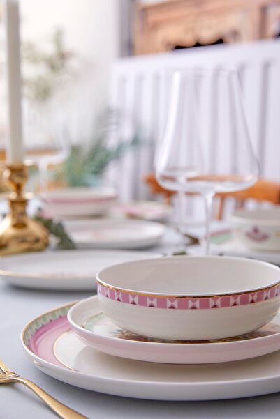 Kütahya Porselen Bone Moderna 26 Parça 6 Kişilik Yemek Takımı Chirpy