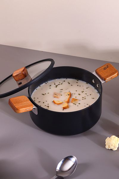 NEOFLAM Black 18cm Bıen Aluminum Cast Pot