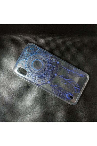 REDz Accessories Carcasă din silicon compatibilă cu Samsung A10, model Dreamcatcher Mandala, rezistentă la șocuri, TPU transparentă/neagră