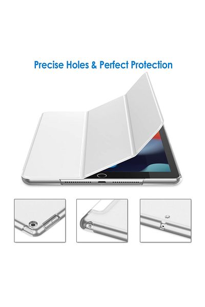 REDz Accessories Flip Protective Case for Apple iPad Mini 4/5, Book Model, White