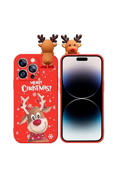 REDz Accessories Carcasă Reindeer, Figurină 3D Rein, Compatibilă cu iPhone 15...