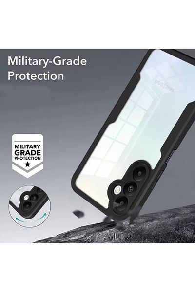 REDz Accessories Carcasă de protecție Full Armor 360 pentru Samsung Galaxy S25 Plus/s24 Plus, capac față-spate, negru