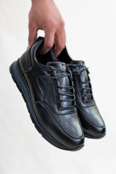 Weynes Ανδρικά Μαύρα Καθημερινά Ορθοπεδικά Παπούτσια WSB10056