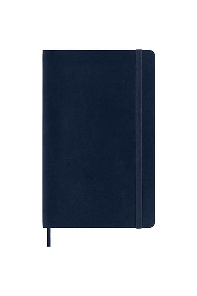 Moleskine Striped Sapphire Blue Notebook L Size Soft Cover