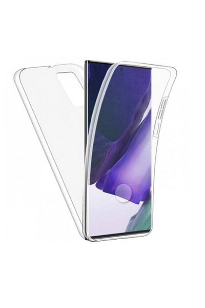 REDz Accessories Husă completă 360 de grade, transparentă, compatibilă cu Samsung S24 Ultra, silicon și policarbonat