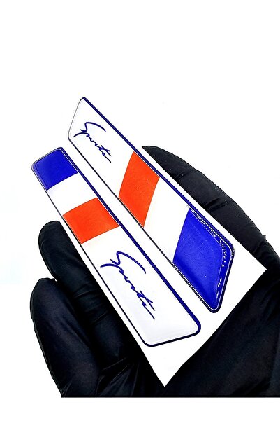BsElektronik France Çamurluk Logosu Uyumlu Damla Sticker - France Sports Sticker Damla