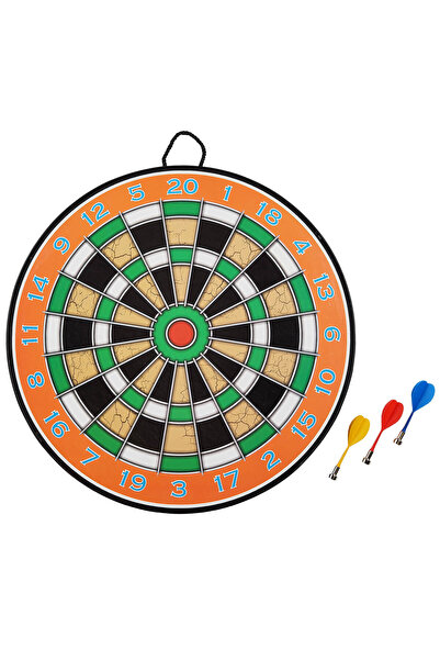 ACTION ONE 2-in-1 darts game with a playing surface for magnetic darts and one for tipped darts, diameter 40 cm
