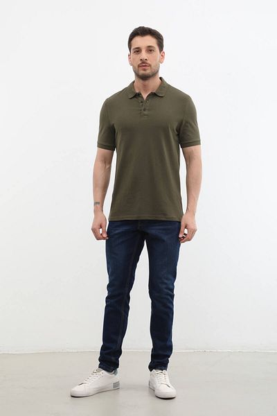 MARKAPIA Ανδρικό μπλουζάκι Polo Neck 100% βαμβάκι