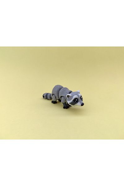 Minikbahcem Cute Raccoon Figure – 3D Toy with Movable Joints