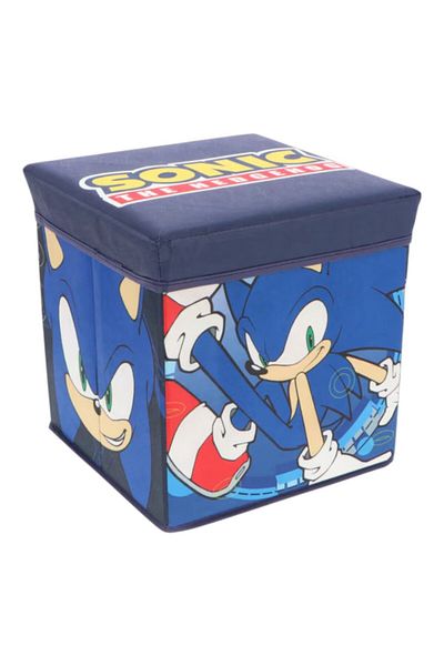 Sonic Folding Stool with Storage Space, Box Type, Multicolor, Max 80 kg, 30x30x30 cm, Sonic