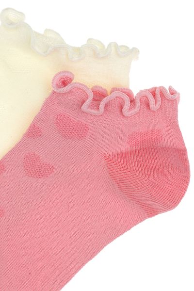 U.S. Polo Assn. Girl's Pink Booties Socks 50311329 -Vr041