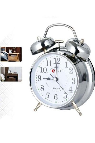 DLC Steel Alarm Clock With Twin Bell
